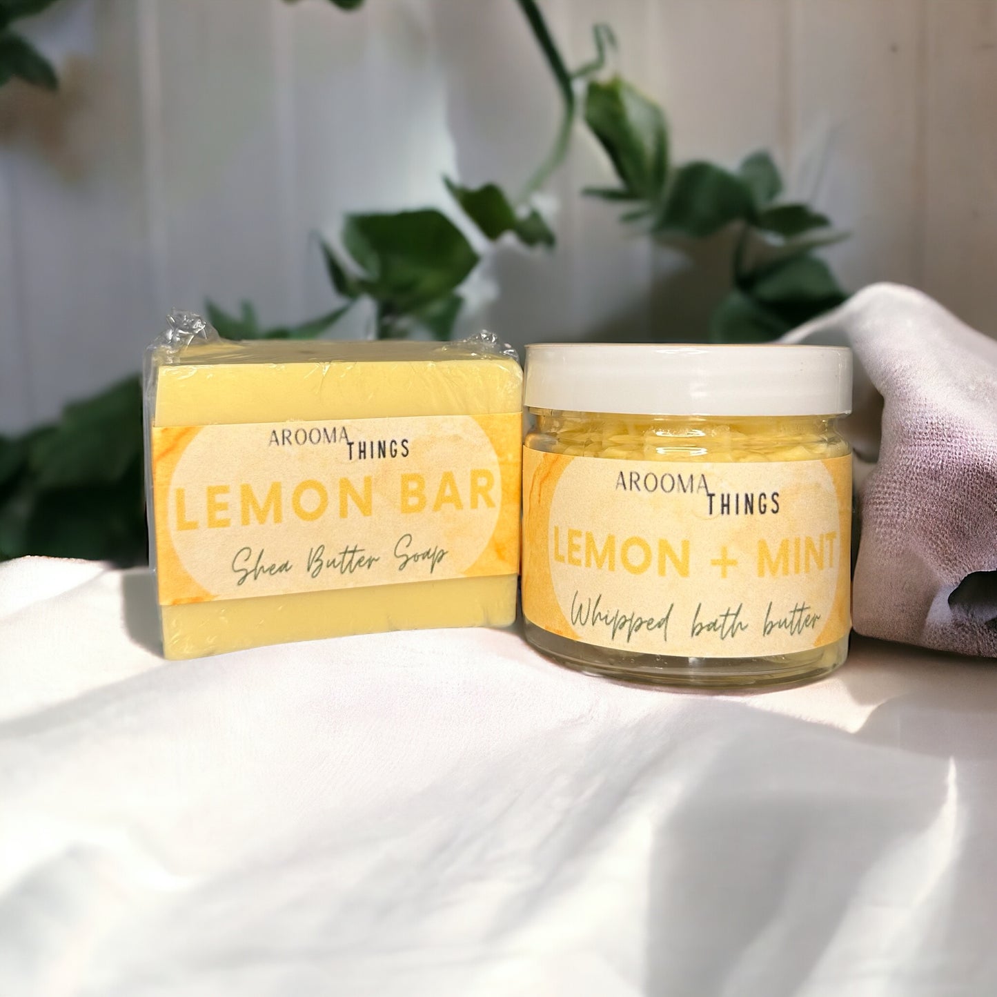 Lemon + Mint Whipped Bath Butter