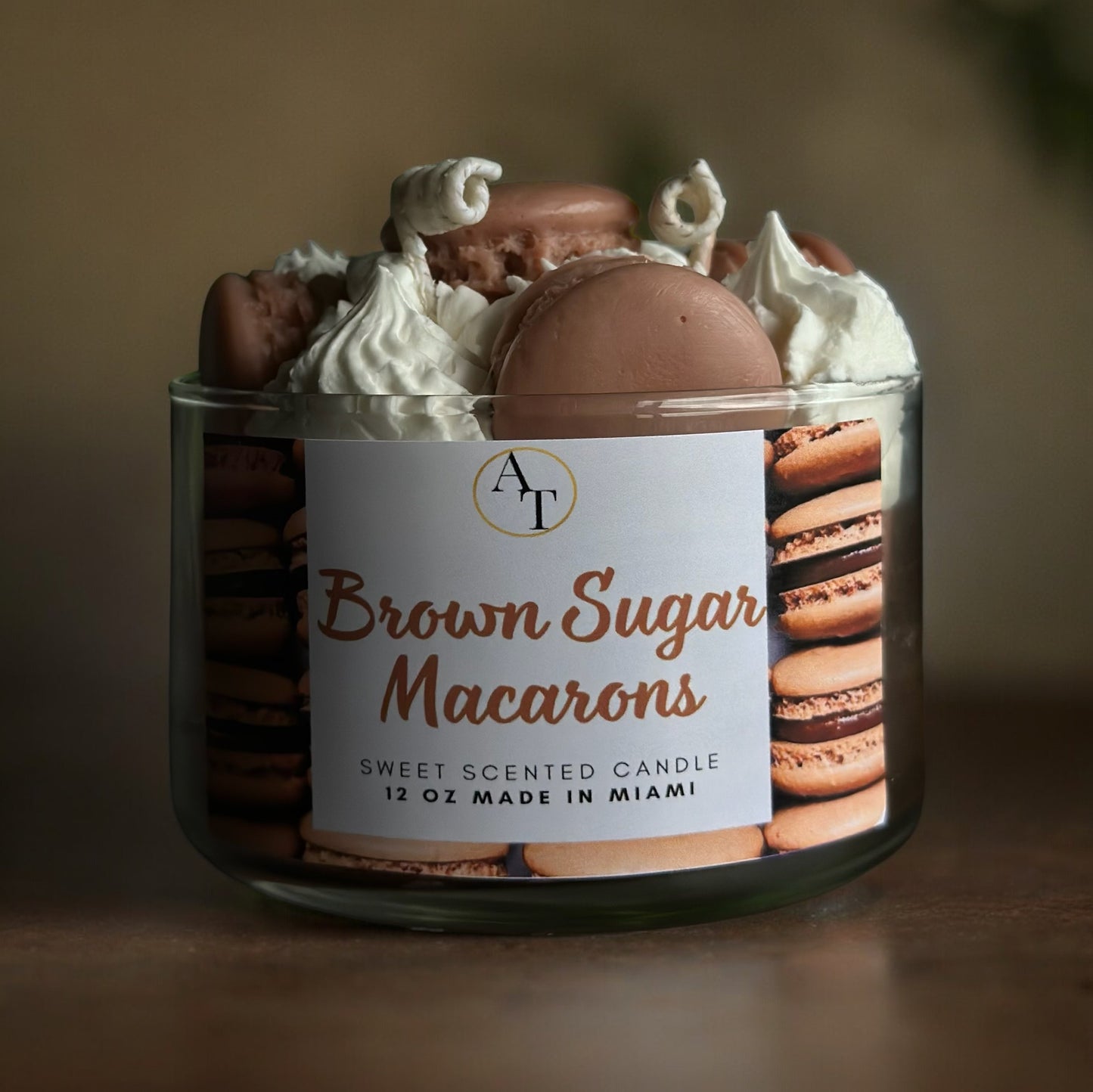 Brown Sugar Macarons Candle