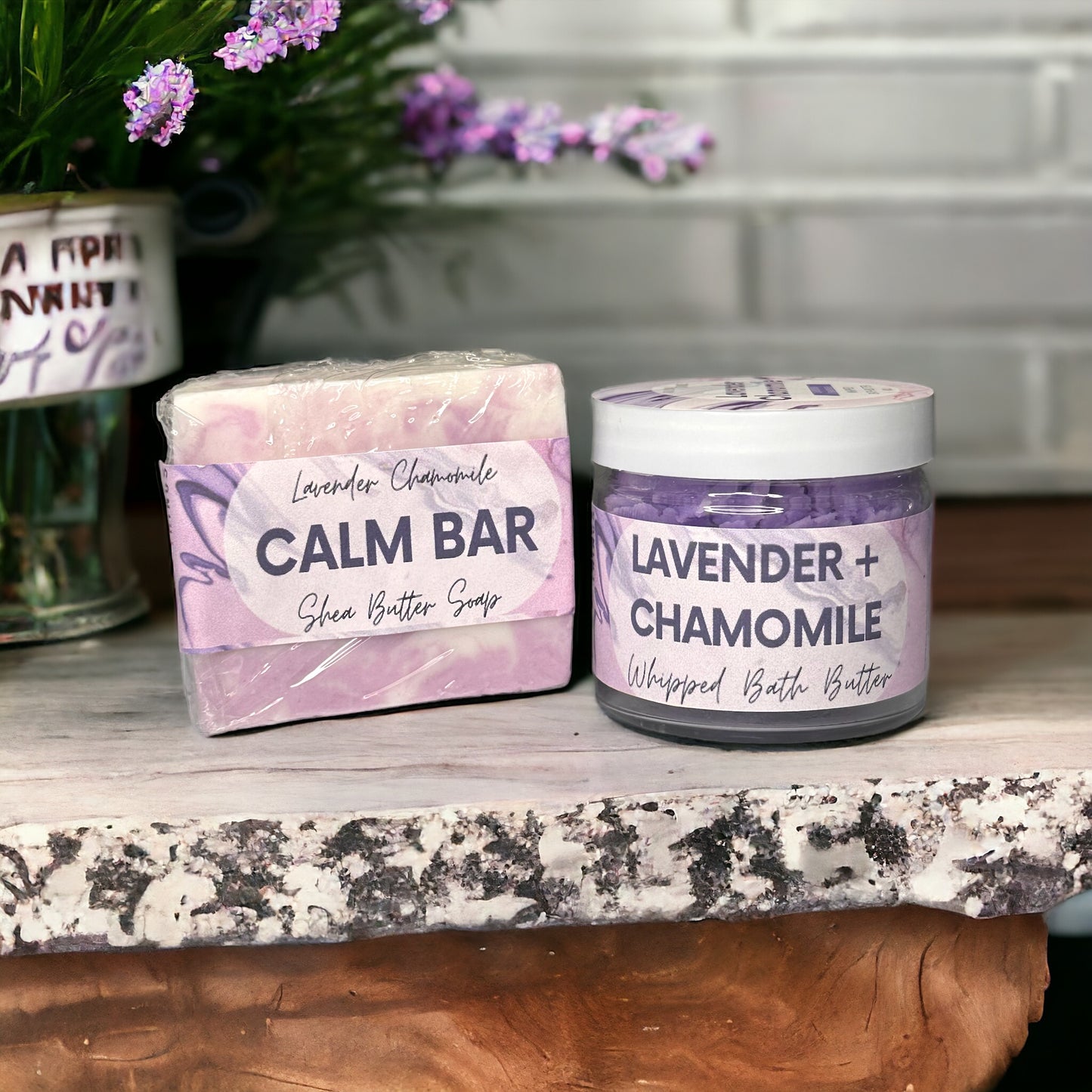 Lavender + Chamomile Whipped Bath Butter