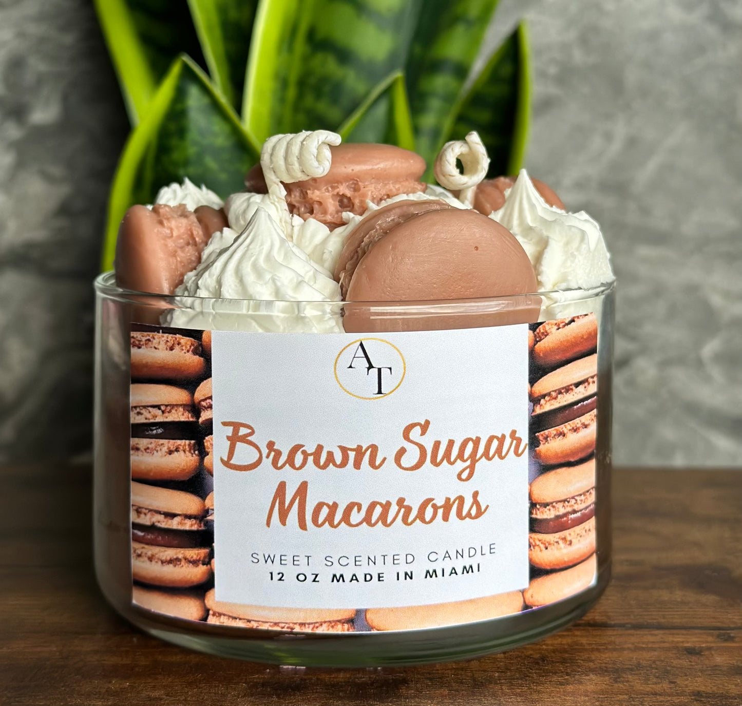 Brown Sugar Macarons Candle