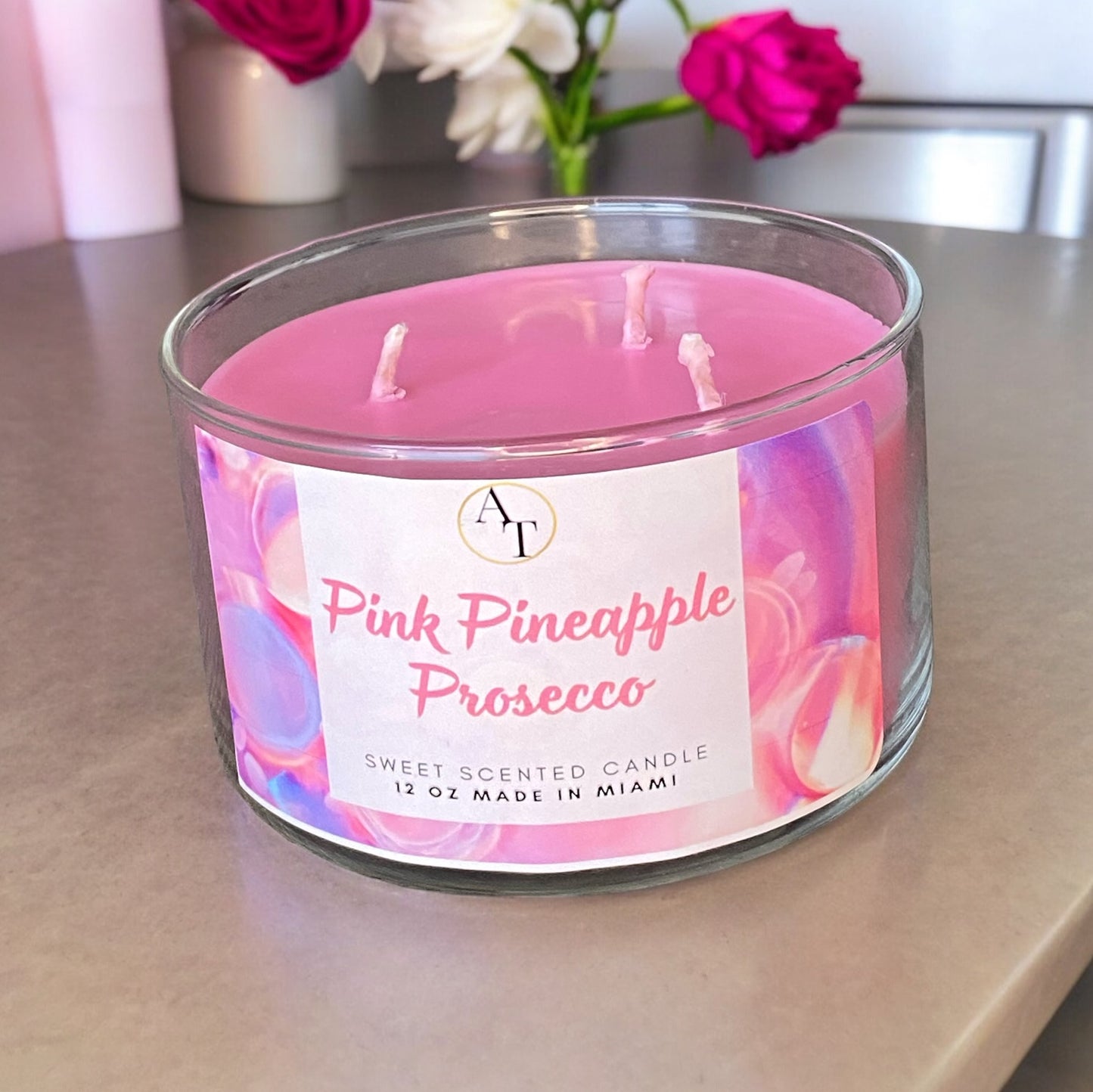 Pink Pineapple
Prosecco Candle