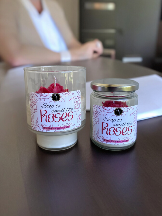 Smell The Roses Teachers Appreciation Candle