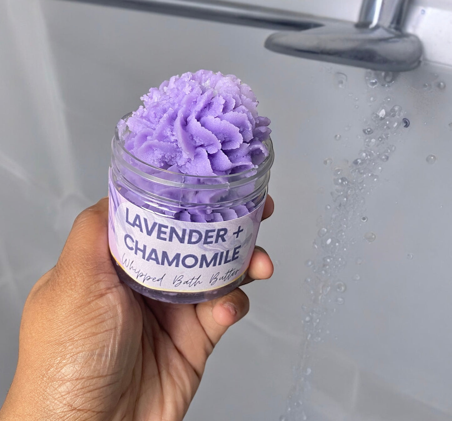 Lavender + Chamomile Whipped Bath Butter