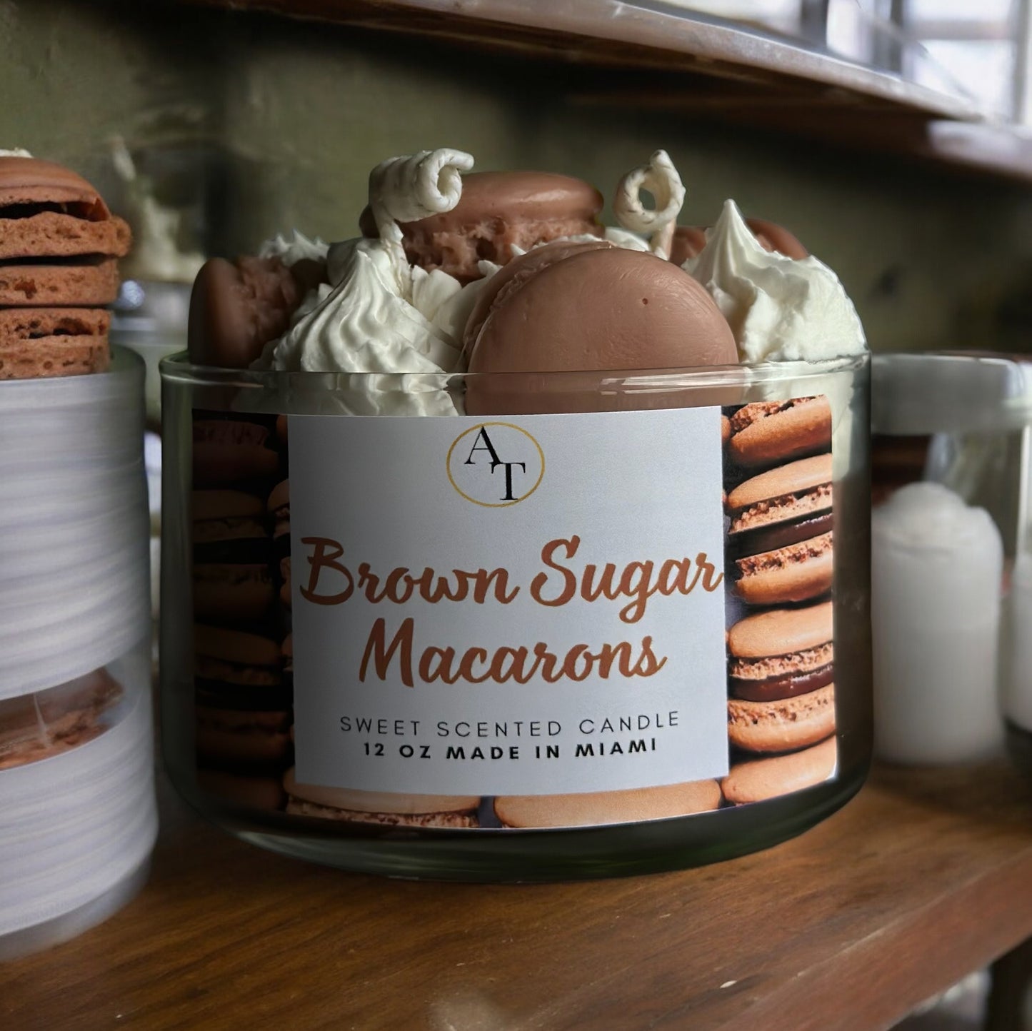 Brown Sugar Macarons Candle