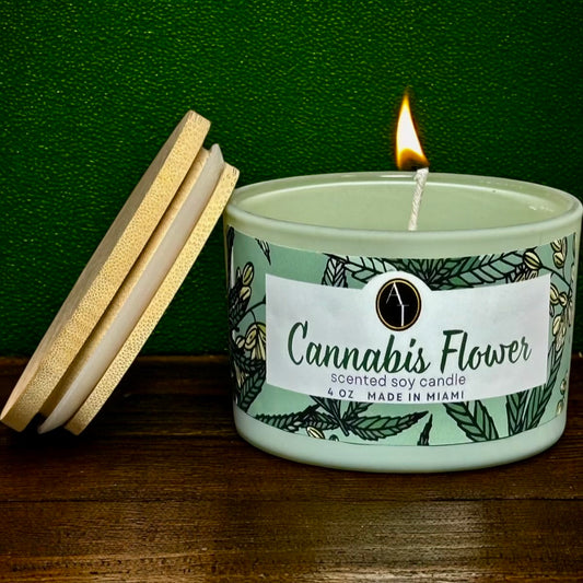 Cannabis Flower Candle