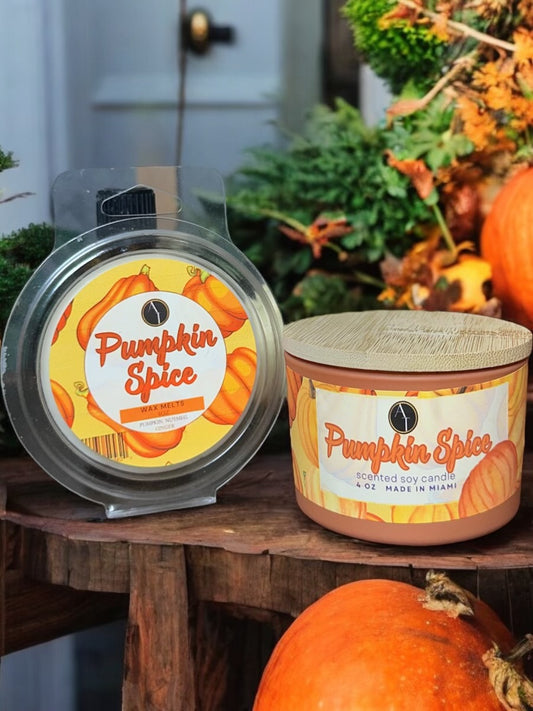 Pumpkin Spice Candle + Wax Melt