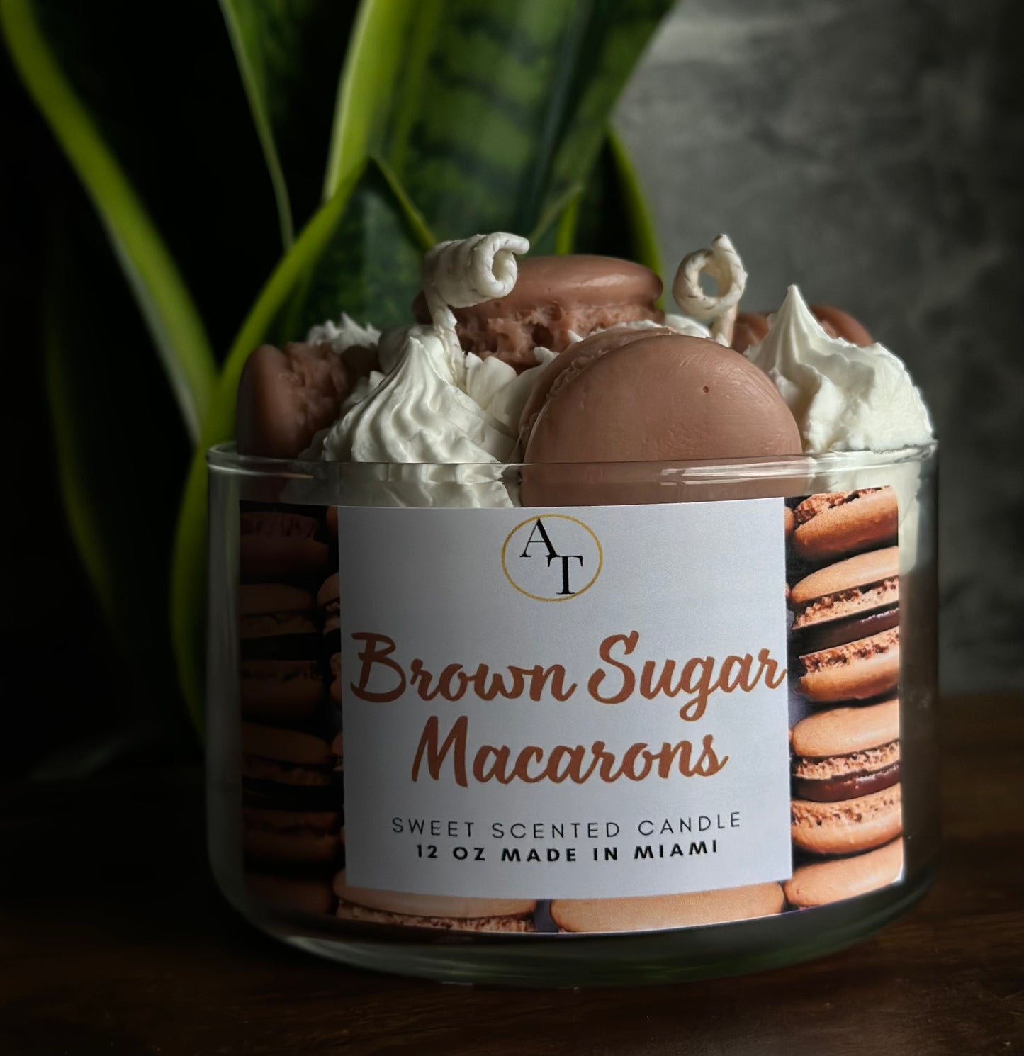 Brown Sugar Macarons Candle