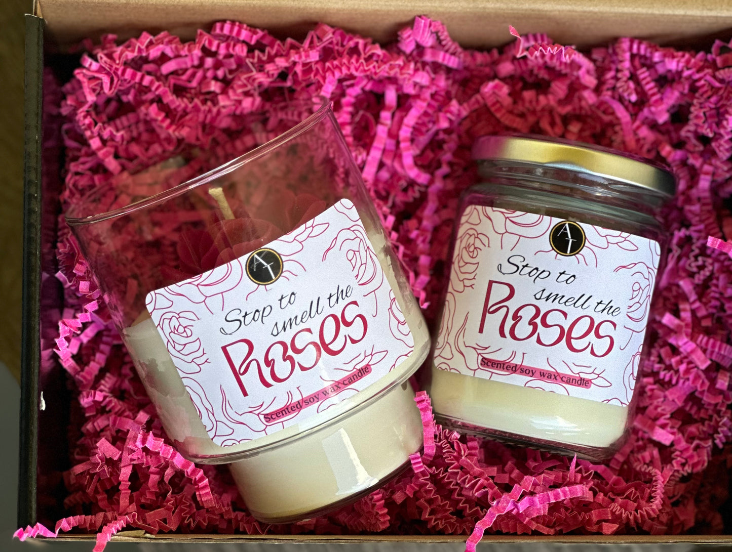 Smell The Roses Candle Set