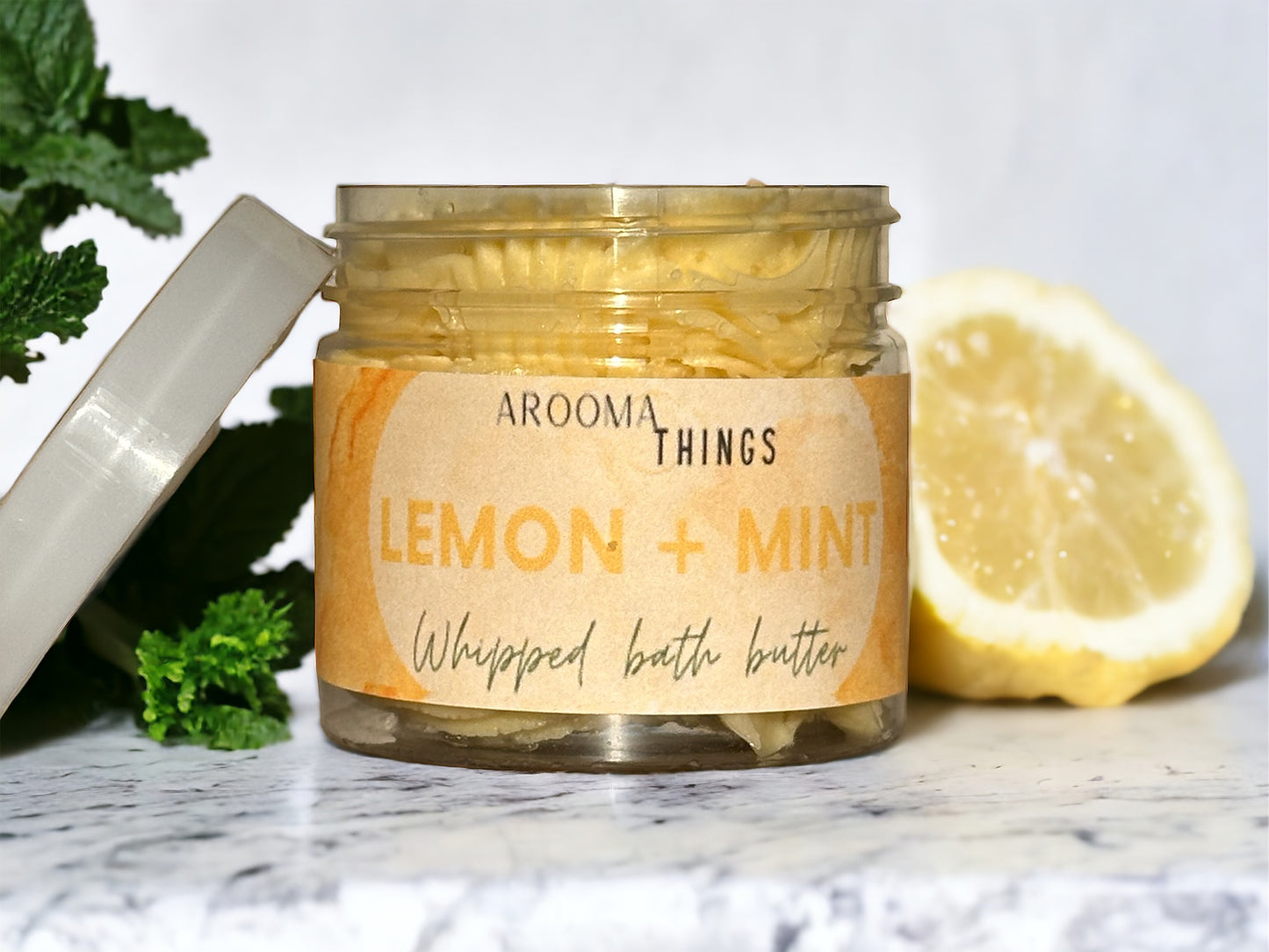 Lemon + Mint Whipped Bath Butter